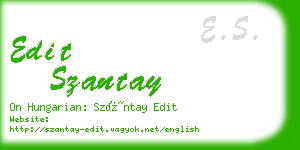 edit szantay business card